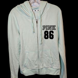 Victoria's Secret PINK hoodie light teal color